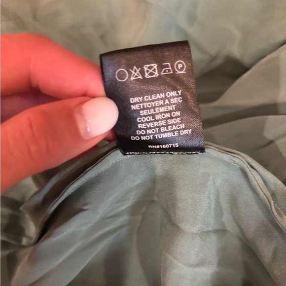 Ser.Oya | Emma Silk Dress Elegant Feldspar Green Silk Evening Gown Size M New - Picture 7 of 7